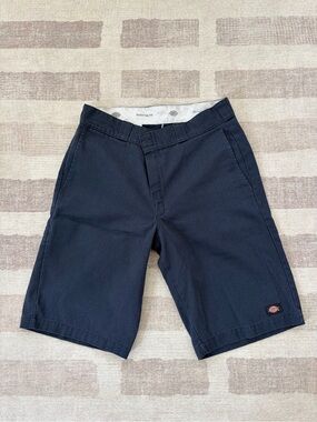 Dickies Men's Navy Flat Front Work Shorts